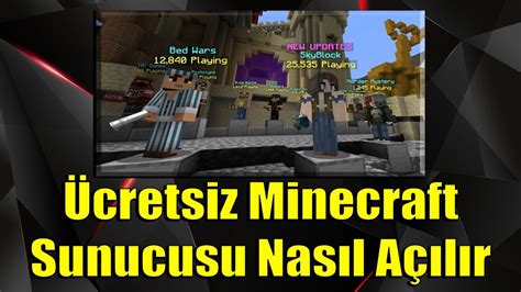 Ücretsiz Minecraft Sunucusu Nasıl Açılır Hamachisiz YouTube