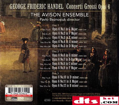 Ckd G F Handel Concerti Grossi Opus The Avison Ensemble