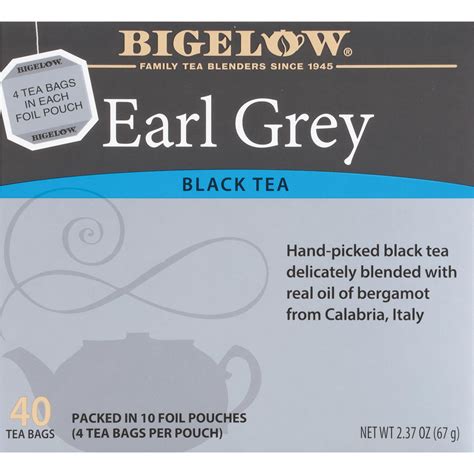 Bigelow Earl Grey Black Tea Bags Count Walmart