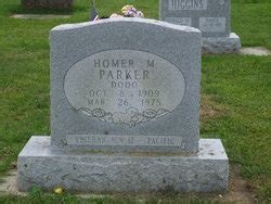 Homer M Dodo Parker M Morial Find A Grave