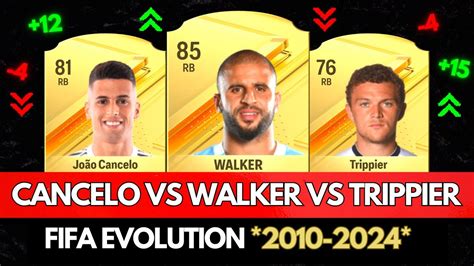 Cancelo Vs Walker Vs Trippier Fifa Evolution 👀🤯 Fifa 10 Ea Fc 24