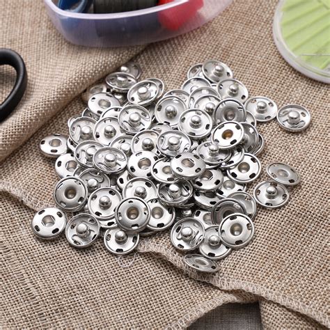 Rosenice Sets Sew On Snaps Buttons Metal Snaps Fasteners Press Studs