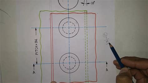 How To Draw A Single Riveted Lap Joint Machine Drawing Edusquad Youtube