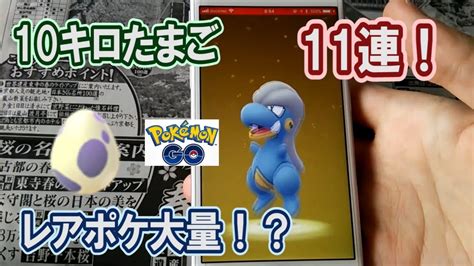 【ポケモンgo】10kmタマゴを11個孵化！注目のあいつらが出てきたぞ！ Youtube