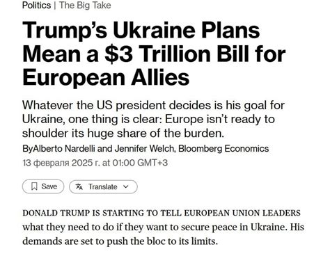 Yuri Baranchik Europeans Face A 3 Trillion Bill To Rebuild Ukraine