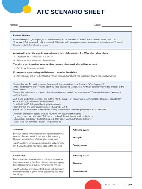 atc scenario sheet p  interactive