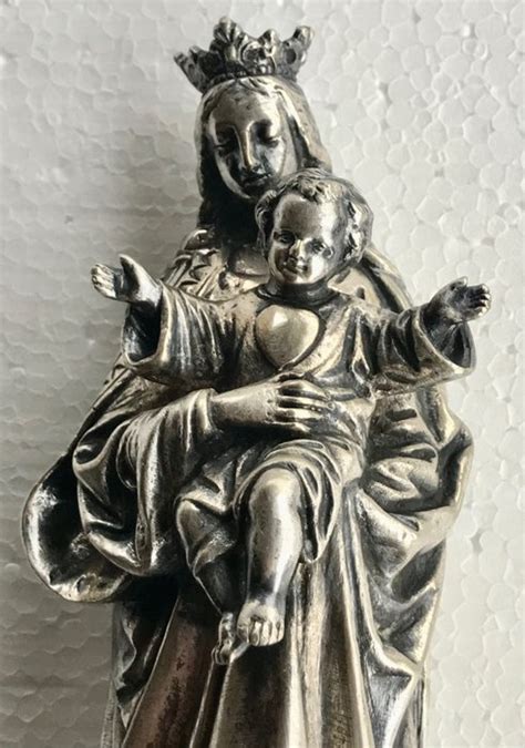 Sculpture Vierge et lenfant Style baroque Métal Catawiki