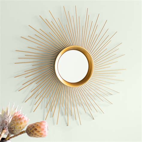 George Oliver Dassler Sunburst Metal Wall Mirror Reviews Wayfair