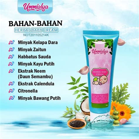 Ummialya Herbal Cream Herbal Cream Baby Ruam Lampin Ruam Susu