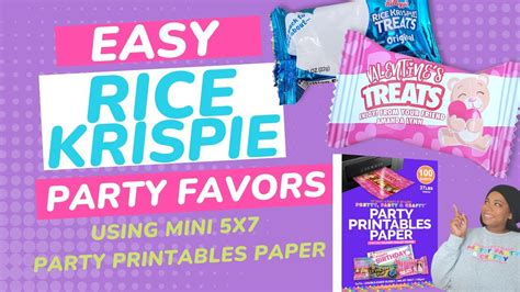 How To Make Rice Krispie Treat Valentine Printable Easy Using Mini