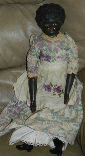 Antique African American Porcelain Doll Beautiful Black Doll Bisque