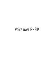 SIP Lezione Ppt Voice Over IP SIP RTP Real Time Transport