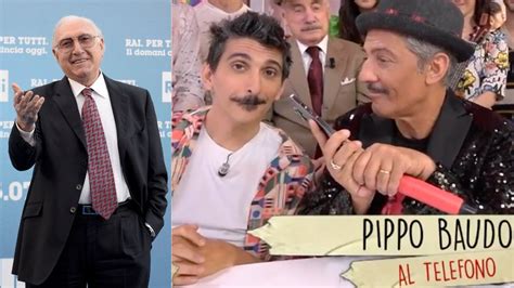 Pippo Baudo Compie Anni Fiorello Gli Canta Tanti Auguri In