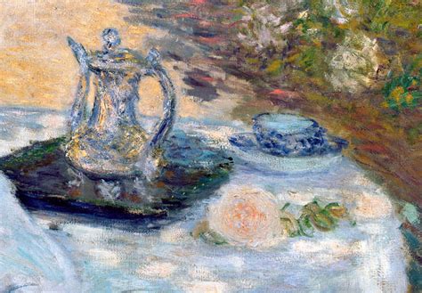 Kunstdruck Das Frühstück Monets Garten in Argenteuil Claude Monet