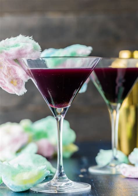 Magic Cotton Candy Martini Fun Martini Recipe The Cookie Rookie