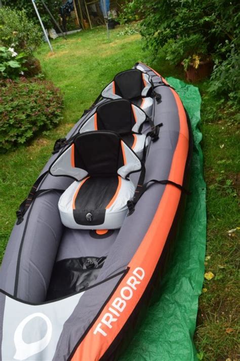 Tribord Itiwit 3 Man Kayak Canoe Orange Inflatable Decathlon For Sale