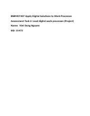 Bsbmgt A Template Docx Bsbmgt Apply Digital Solutions To