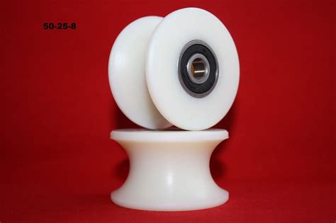 Mm Nylon Pulley Wheel With Ball Bearings Various Groove Size