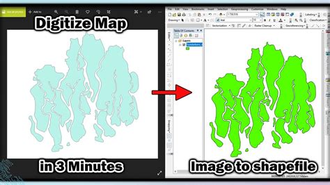 Automatic Digitization Vectorization In ArcGIS ArcMap Convert