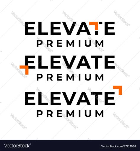 Elevate letter logo icon design Royalty Free Vector Image