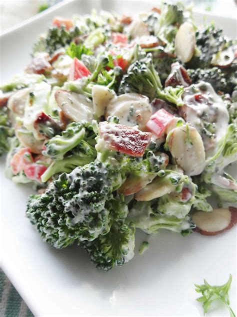 Broccoli Bacon Salad (Easy & Tasty) - Savory With Soul