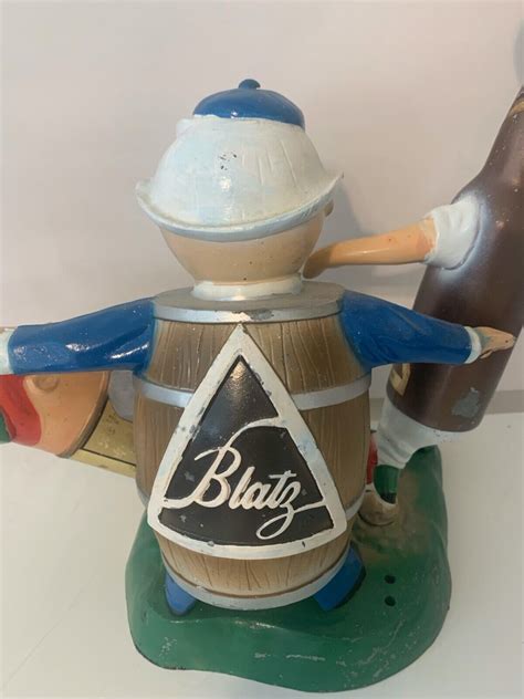 Vintage Blatz Beer Baseball Large Figurines Advertising Bar Display Ebay