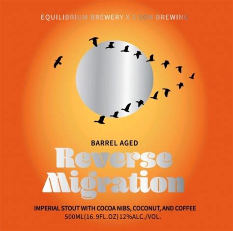 Barrel Aged Reverse Migration Equilibrium Brewery Untappd