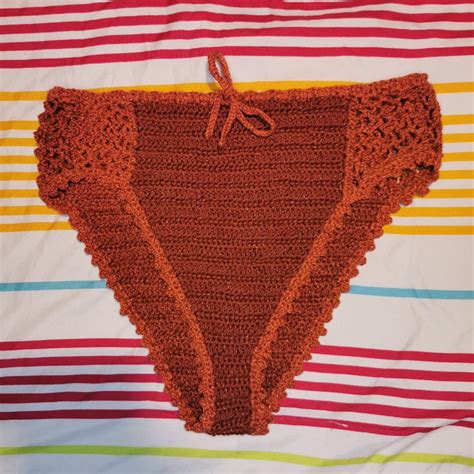 High Waist Crochet Bikini Bottom Etsy