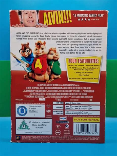 Alvin And The Chipmunks Dvd David Cross Justin Long Free