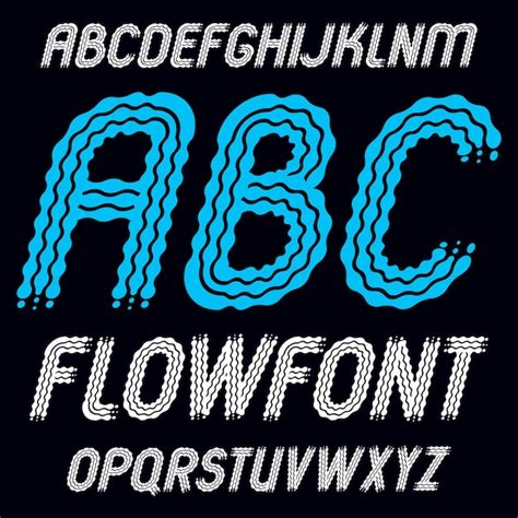 Set Van Trendy Pop Vector Hoofdstad Engels Alfabet Letters Abc