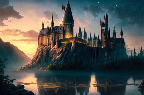 🥇 Wall mural or wallpaper harry potter castle 🥇