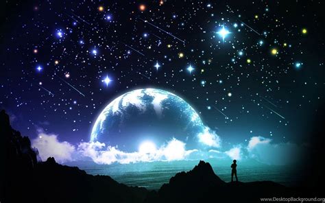 Moon Night Sky Wallpapers - Top Free Moon Night Sky Backgrounds ...