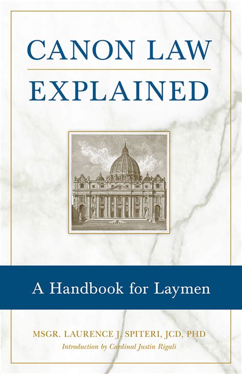 Canon Law Explained A Handbook For Laymen