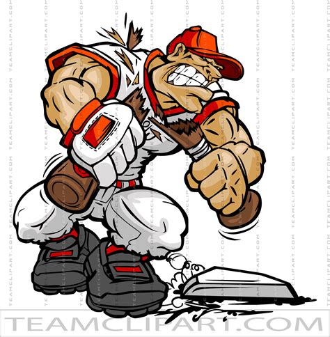 Strong Baseball Player Clipart Quality Clipart AI EPS PNG