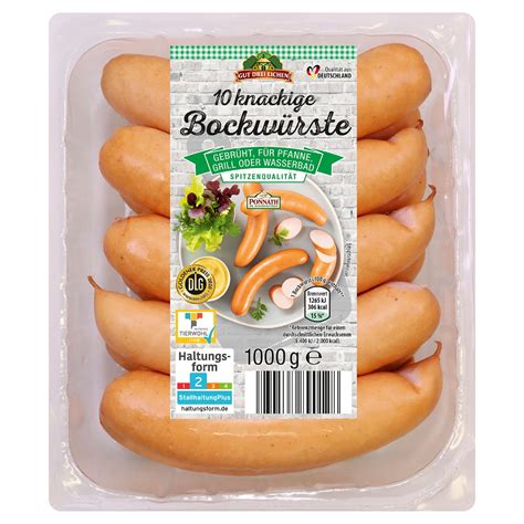 Gut Drei Eichen Bockwurst Kg Aldi S D