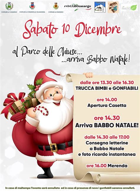 Babbo Natale Al Parco Delle Chiuse A Casargo Lago Di Como E Valsassina