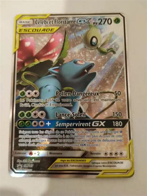 CARTE POKÉMON CELEBI Et Florizarre GX Escouade SM167 EUR 15 00