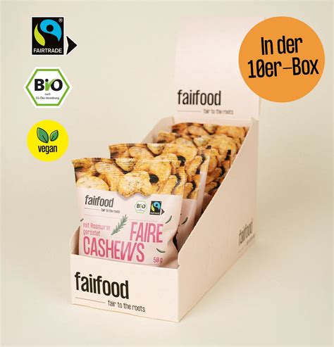 Bio Cashews Rosmarin Ger Stet Fairtrade Fairfood