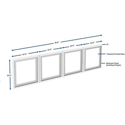 LLR 59711 Lorell Wall Mount Hutch Frosted Glass Door Lorell Furniture