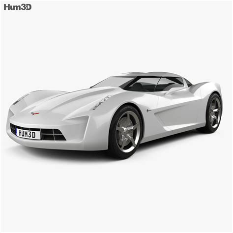 Chevrolet Stingray Concept 2009 3D model - Vehicles on Hum3D