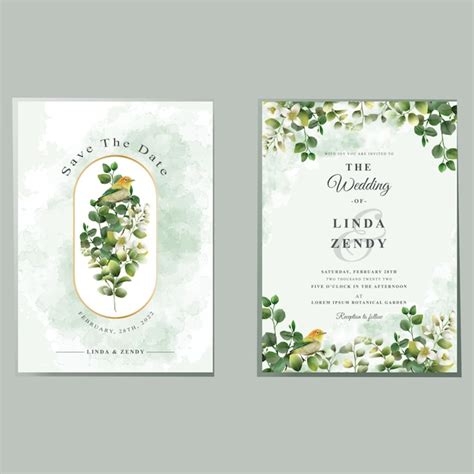 Premium Vector Wedding Invitations Card Design