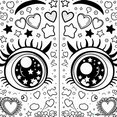 Coloriage D Yeux Rigolos T L Charger Ou Imprimer Gratuitement