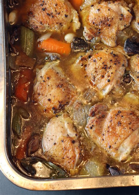 Naomi Pomeroys Porcini Braised Chicken Thighs Food Gal