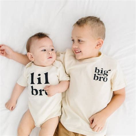 Big Brother Little Brother Shirts Big Bro Lil Bro Set Big Etsy