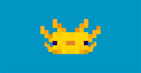 Minecraft Yellow Axolotl - Axolotl - T-Shirt | TeePublic