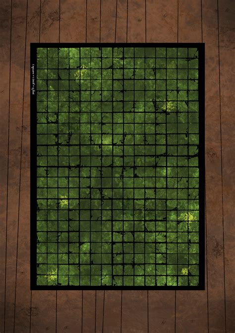 Forest Battle Grid Mat For Role Play Dnd Etsy