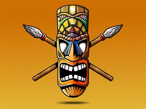 Tiki Man by Ryan Gruenwald on Dribbble