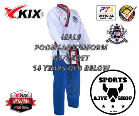 KIX TAEKWONDO POOMSAE UNIFORM | GS/CADETS (NO FREE BELT) | Lazada PH