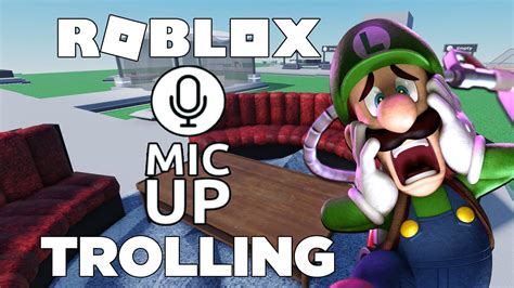 Roblox Mic Up Trolling Luigi YouTube