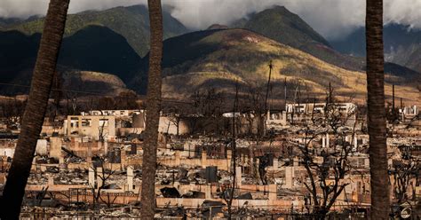 Scenes From the Hawaii Fires and the Aftermath - The New York Times